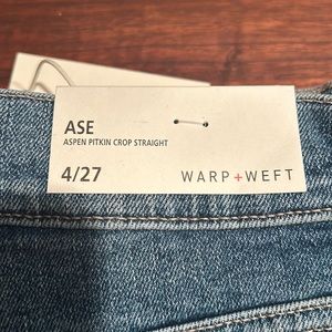 Warp & Weft Aspen Pitkin Cropped Size 27 Cleo New with Tags